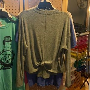 Cute green long sleeve cozy top. New with tags
